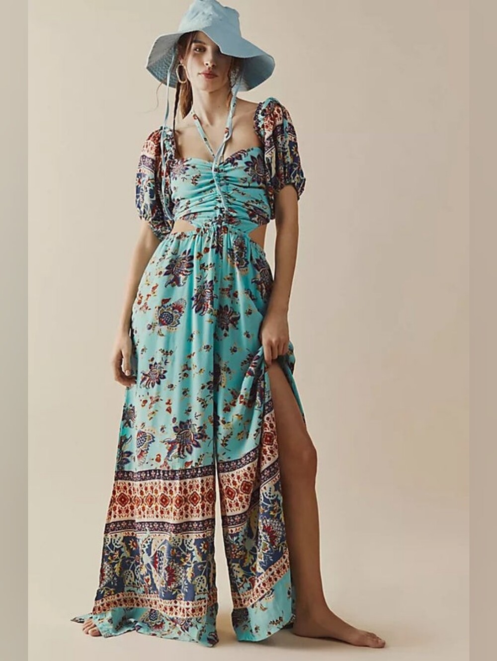 Free People Citrus Skies Jumpsuit S